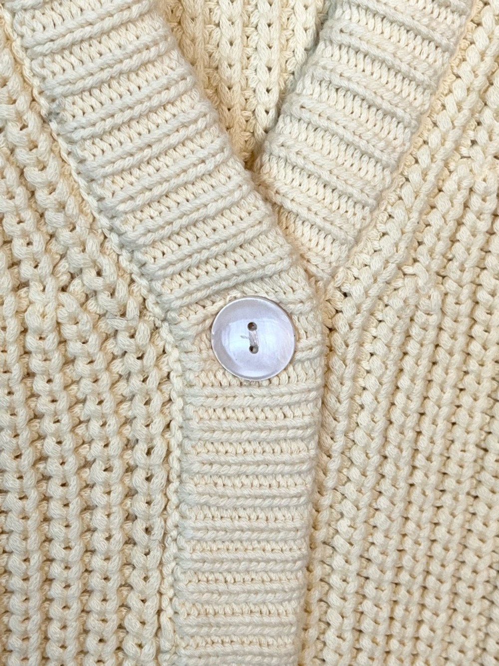 Madewell Soft Yellow Ribbed Button-Front Tank - Picture 4 of 6